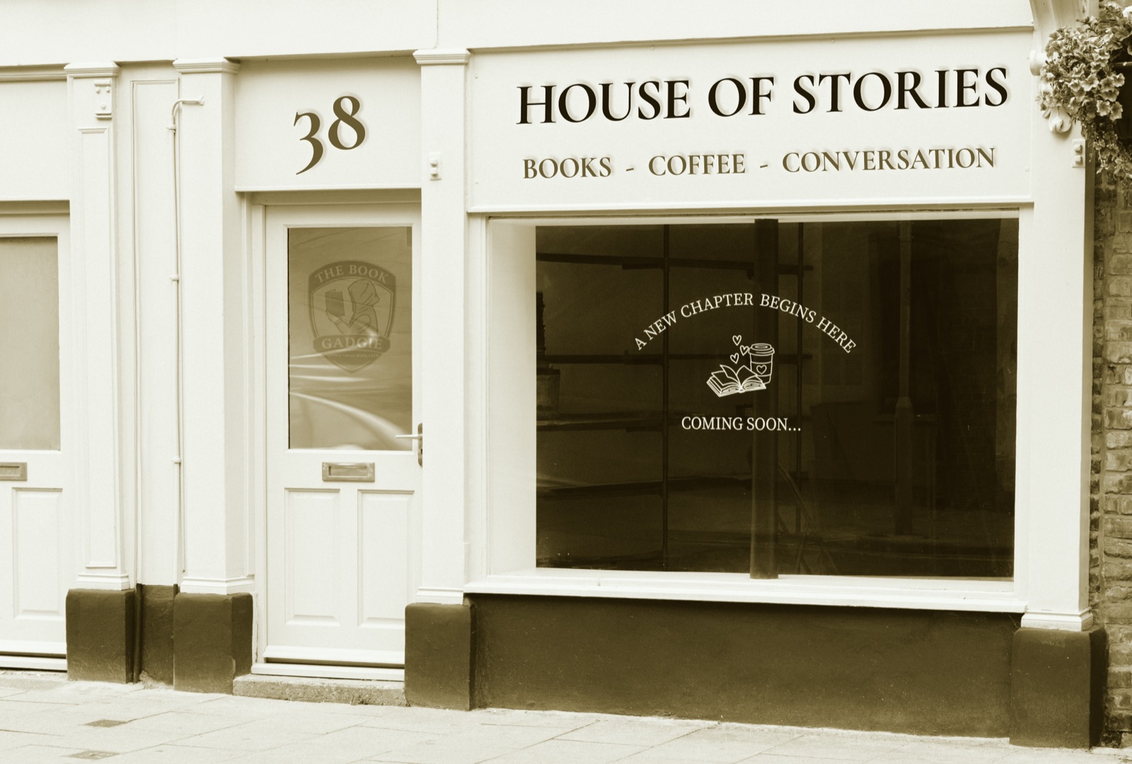 House of Stories shopfront at 38 Newgate Street, Morpeth